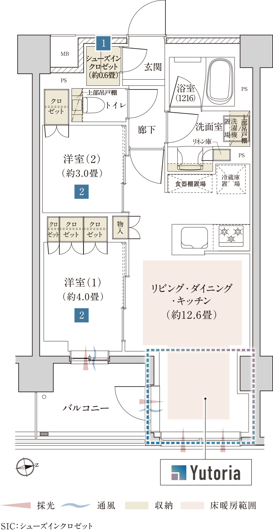 D2タイプ間取り図