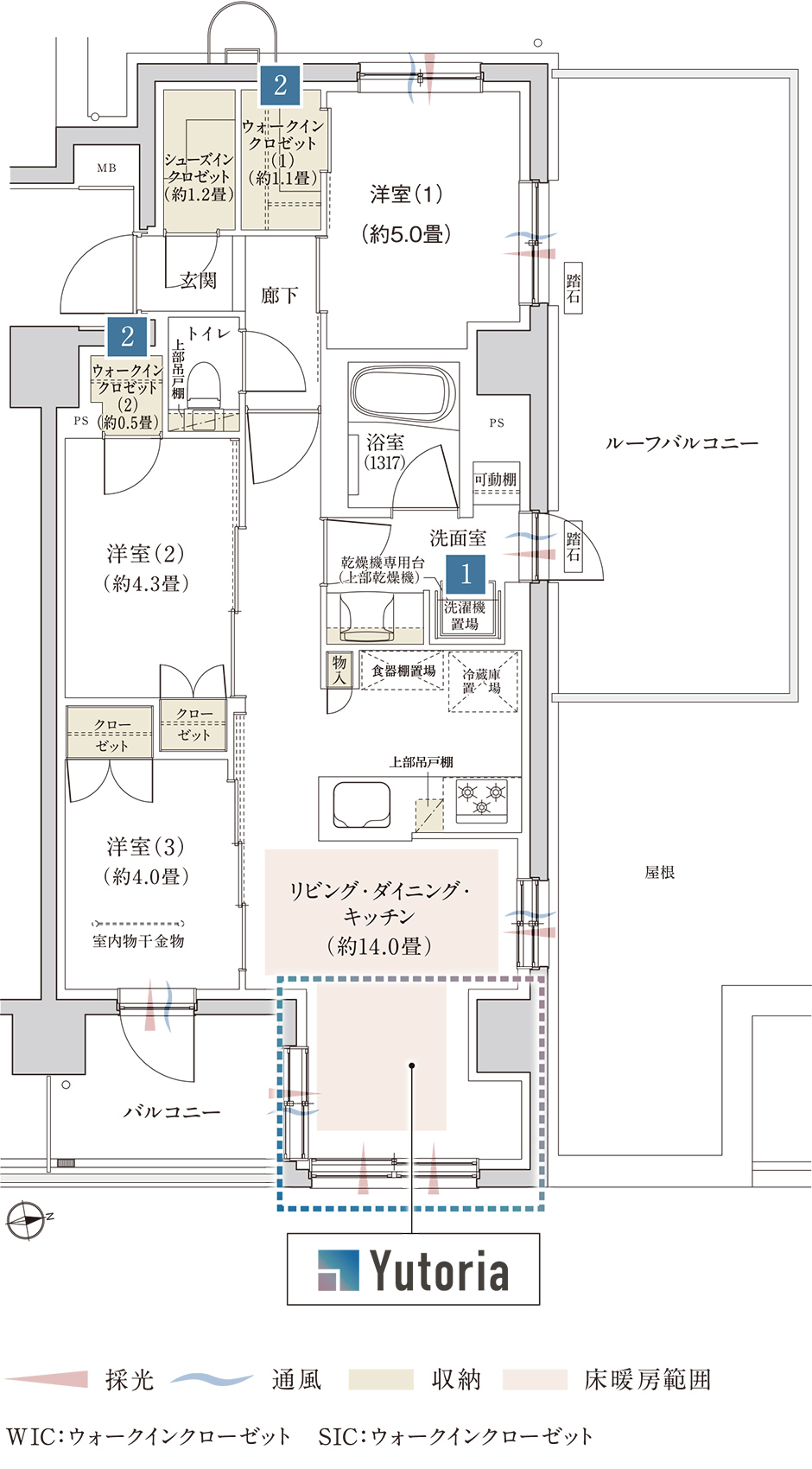 Kタイプ間取り図