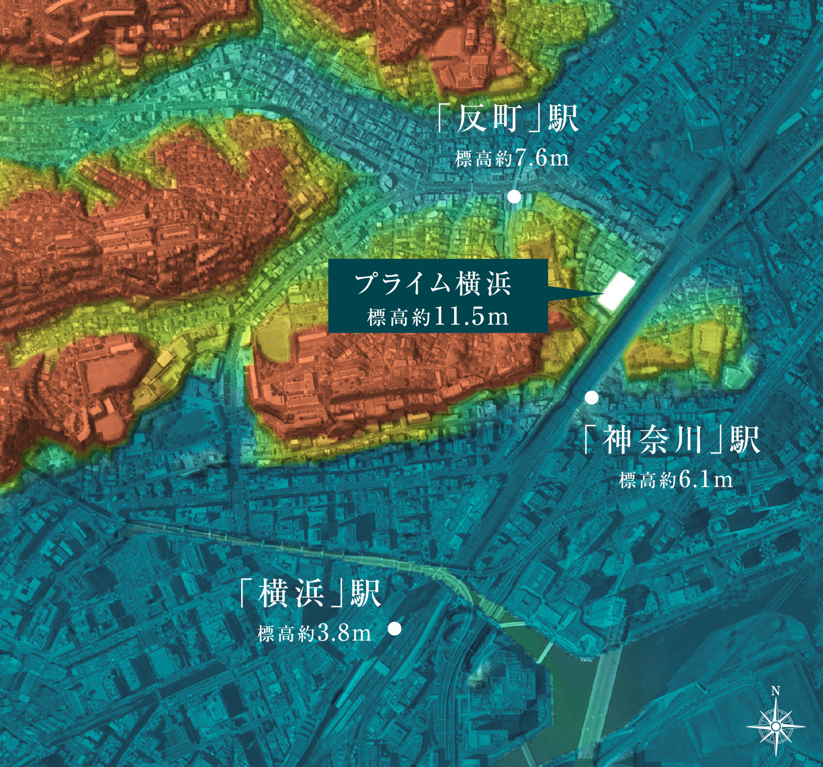 デジタル標高地形図概念図